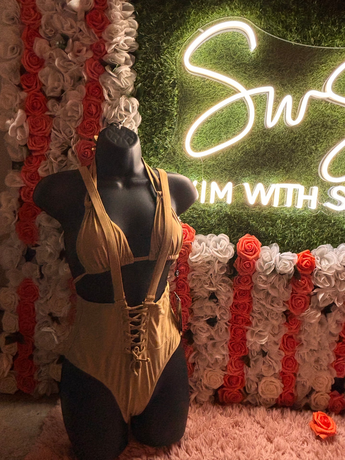 Two piece with suspenders