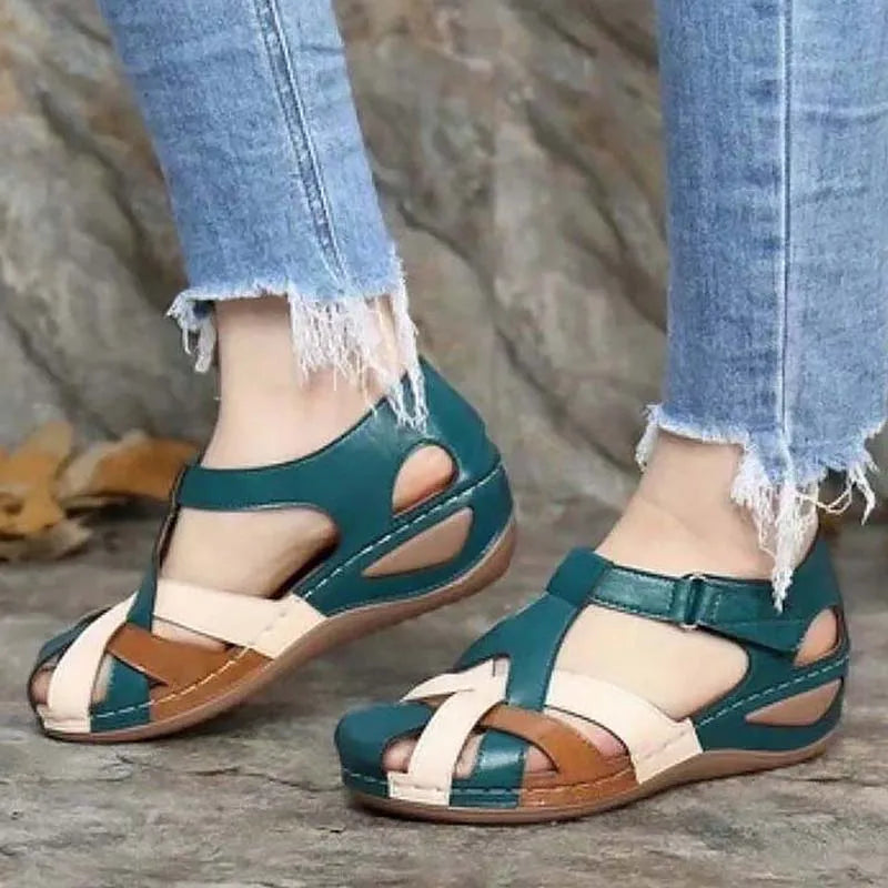 2022 Shoes Women Sandals Summer Open Toe Women's Shoes Flat Sandals For Women Non-Slip Comfortable Lightweight Walking Sandals